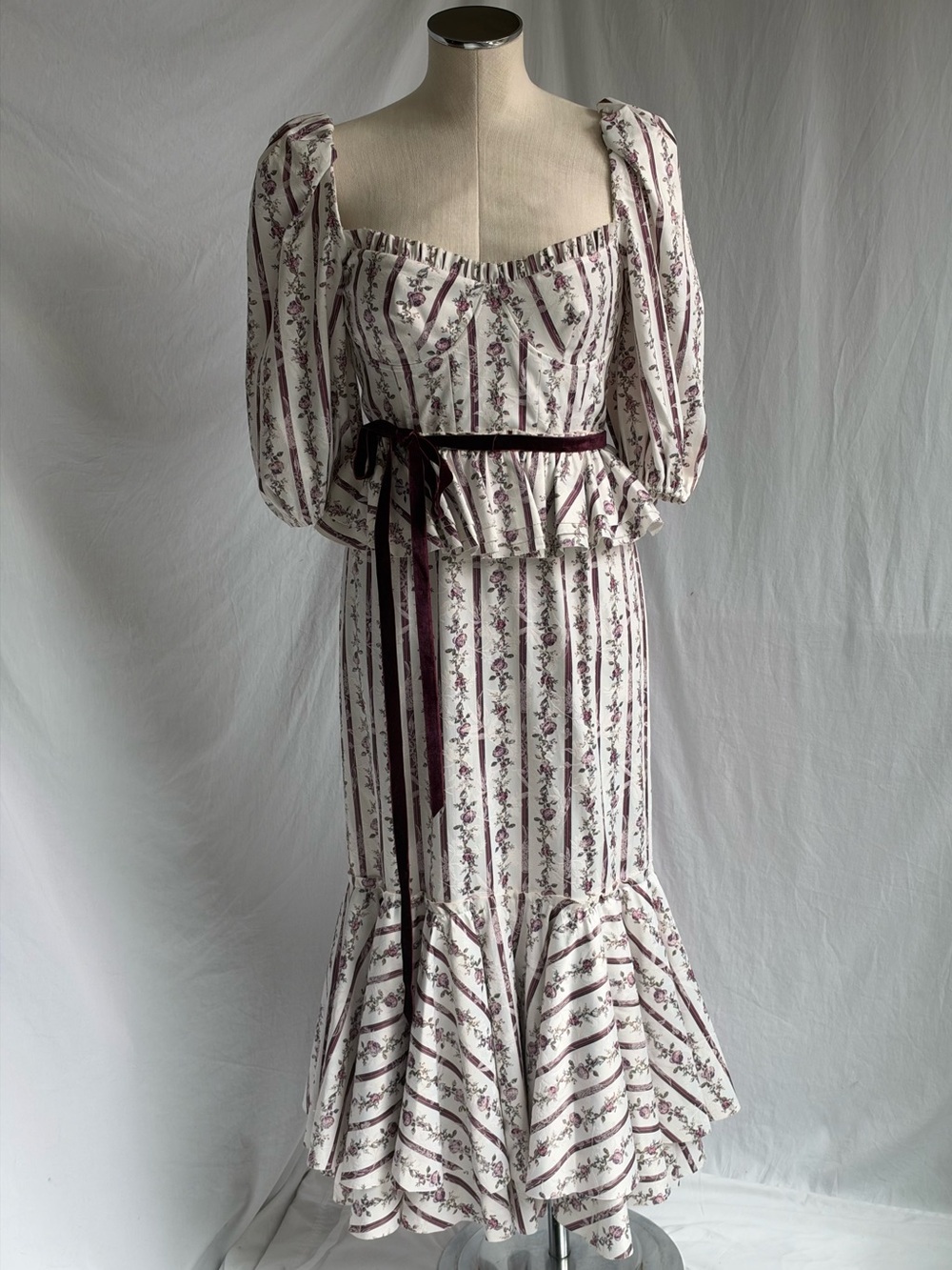 Antonio Melani x Nicola Bathie Florence Floral Jacquard Midi Dress | Size 10